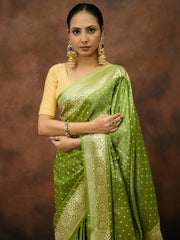 Woven Design Satin Saree