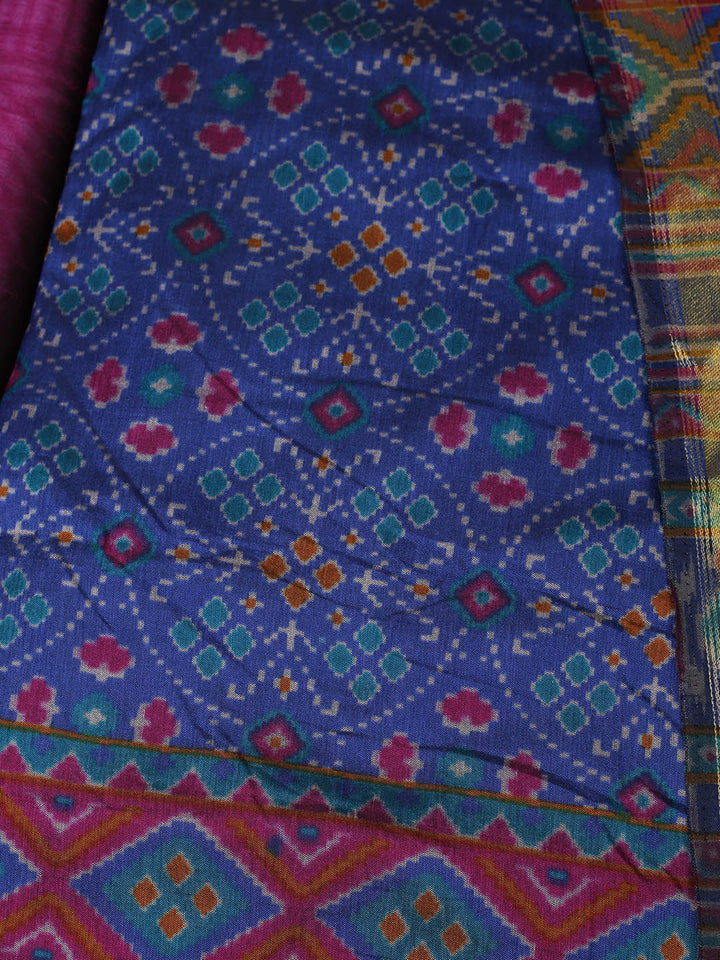 Woven Design Art Silk Unstitched Suit With Pant Dupatta