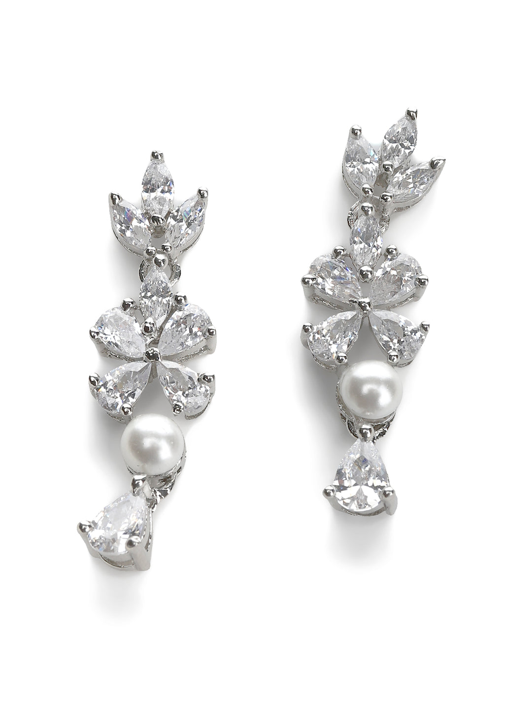 Silver White Jewellery Set