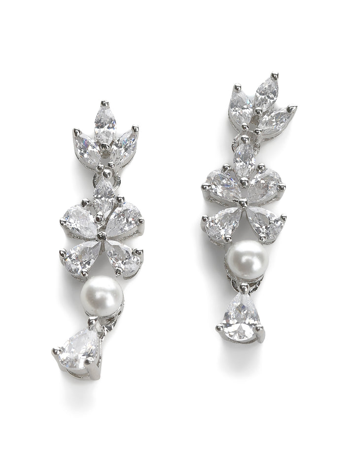 Silver White Jewellery Set