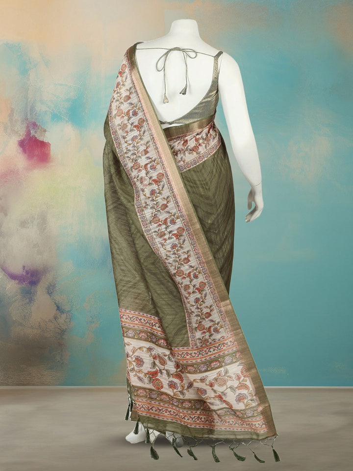 Printed Art Silk Saree