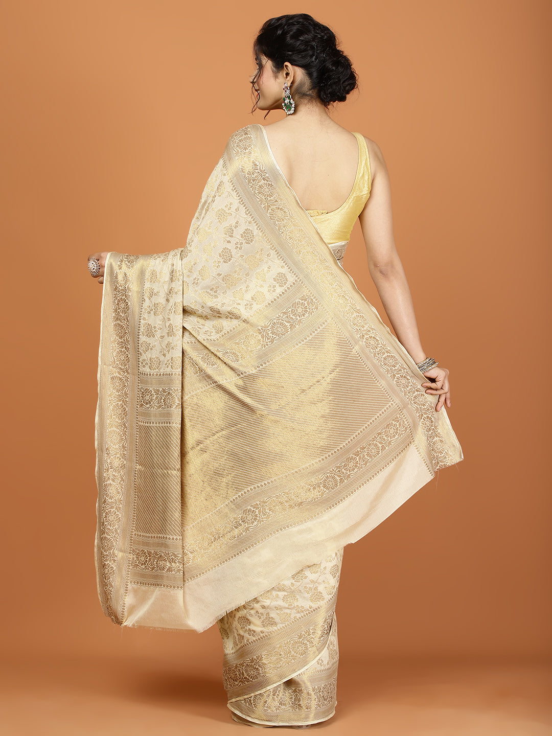 Zari Border Woven Chiffon Saree