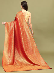 Zari Jaal Woven Handloom Saree