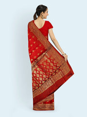 Zari Booti Woven Art Silk Saree