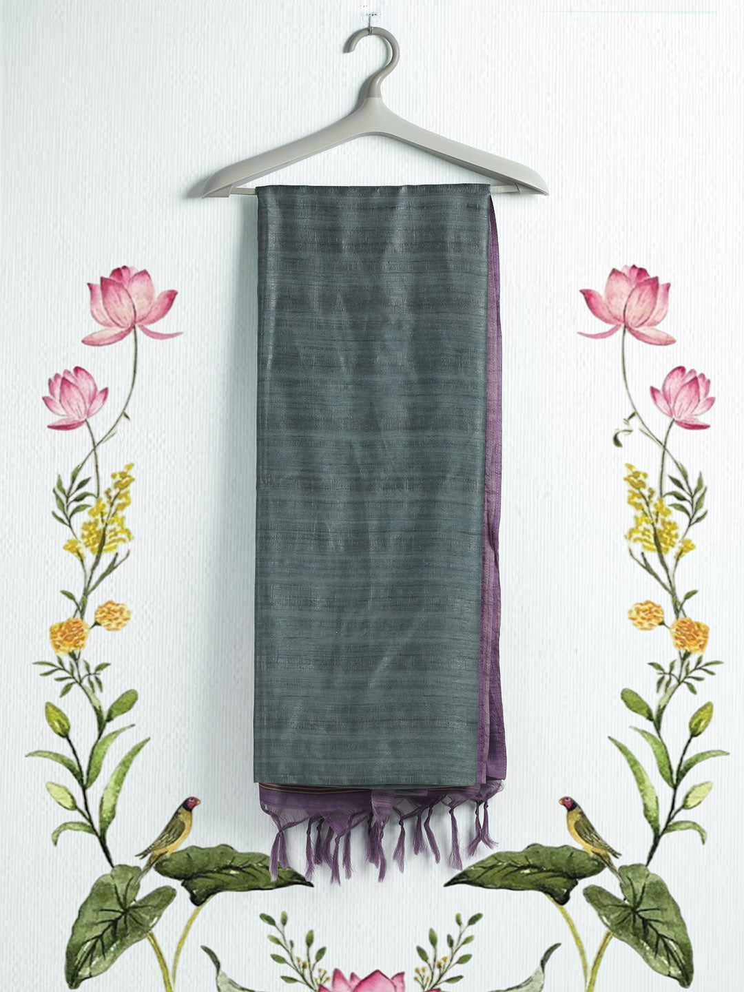 Printed Tussar Saree