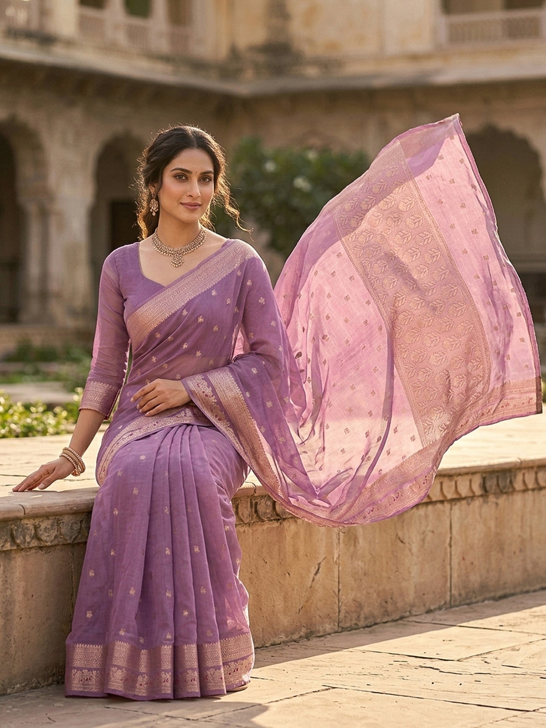 Zari Woven Art Silk Saree
