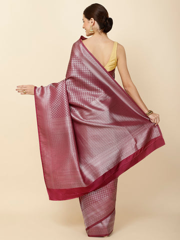 Brocade Zari Jaal Woven Handloom Saree