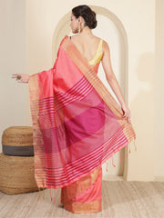 Zari Border Woven Art Silk Saree