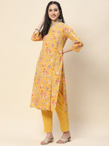 Printed Cotton Kurta Set