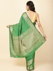 Zari Border Booti Woven Handloom Saree