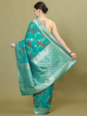 Stone Embroidery Banarasi Woven Saree