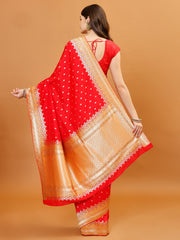 Zari Border Banarasi Woven Saree