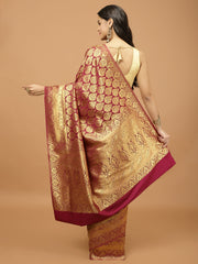 Zari Booti Woven Handloom Saree