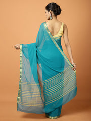 Zari Border Chiffon Woven Saree