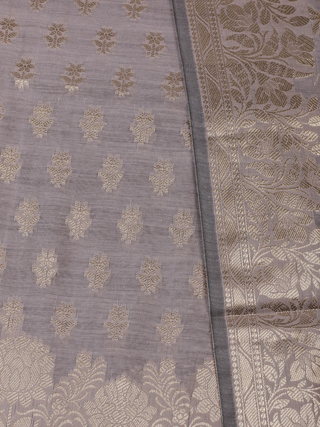 Woven Design Chanderi Unstitched Suit With Pant &amp; Dupatta
