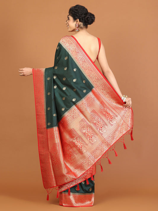 Zari Booti Art Silk Woven Saree