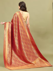 Zari Jaal Woven Handloom Saree