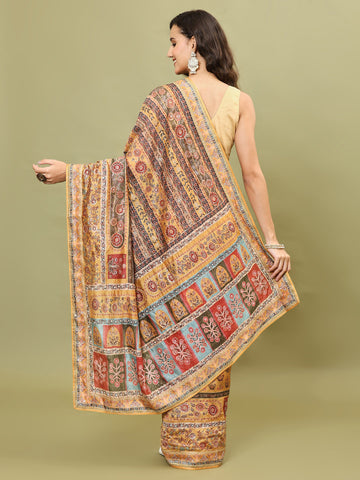 Printed Crepe Saree