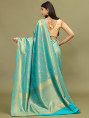 Zari Jaal Woven Handloom Saree