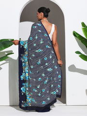 Digital Printed Crepe Saree