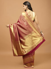 Zari Booti Woven Handloom Saree