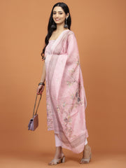 Printed Cotton Unstitched Suit Piece With Dupatta