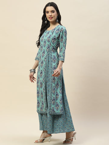 Printed Cotton Double Layer Kurta