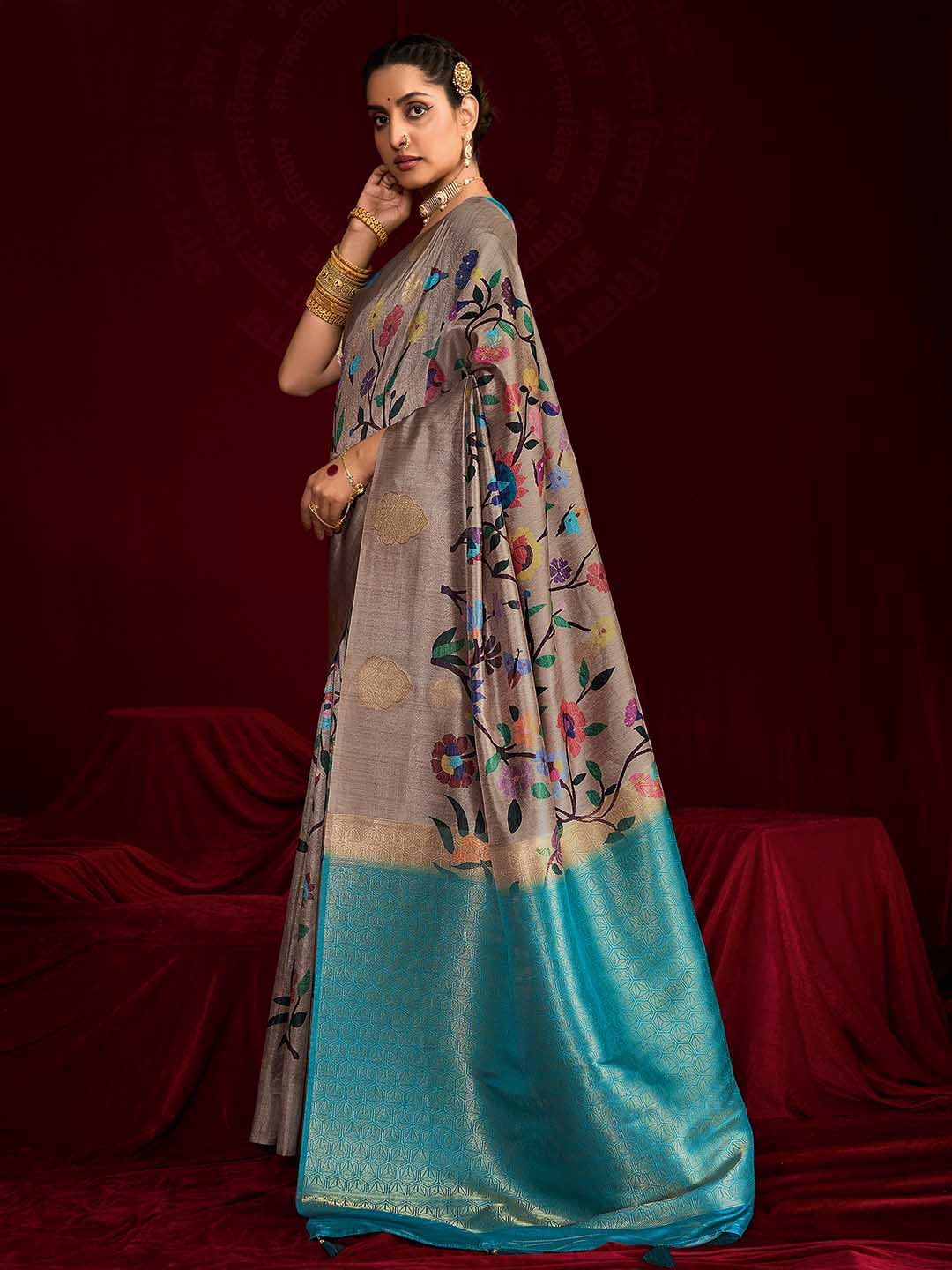 Woven Printed Art Silk Saree