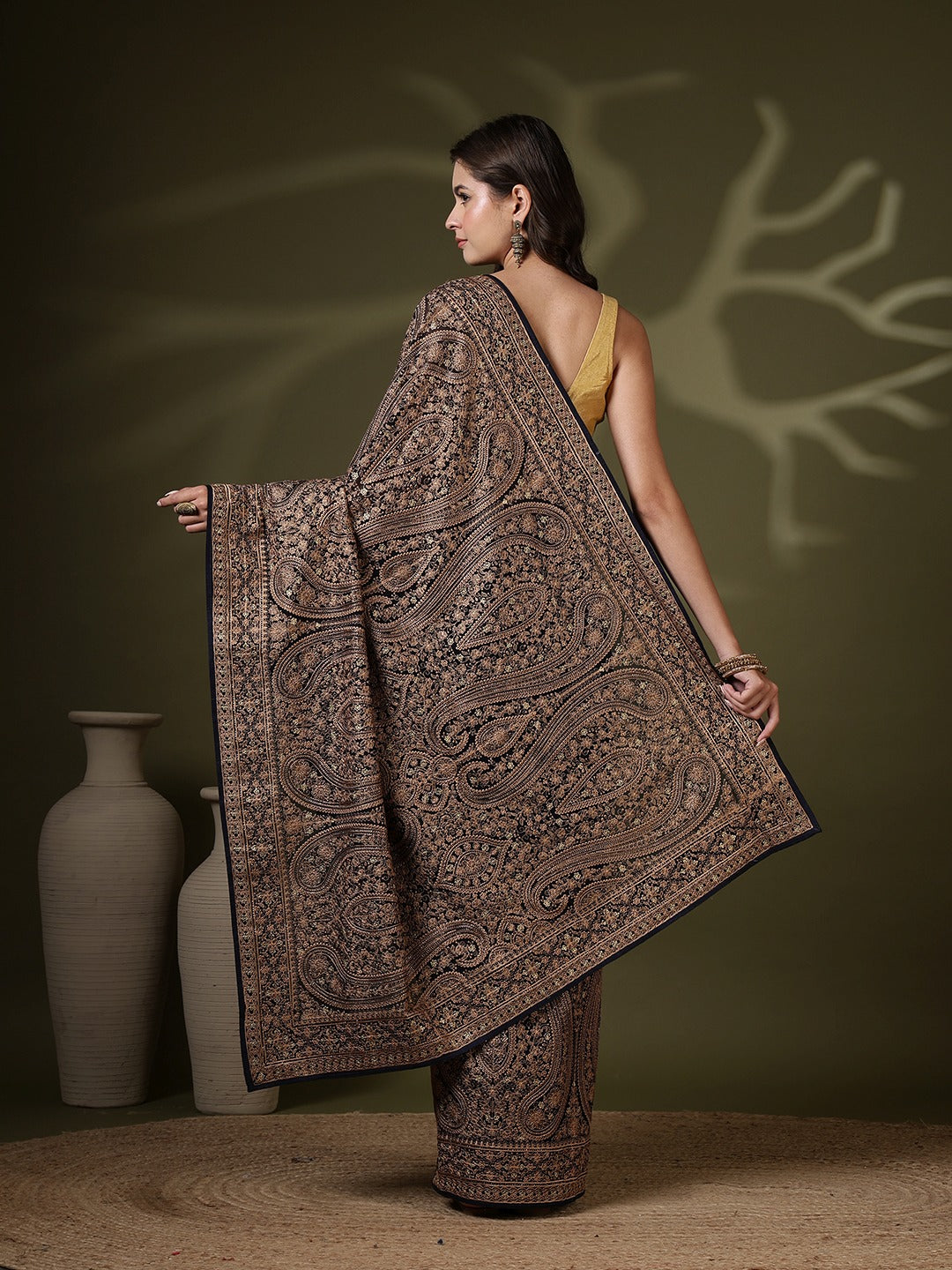 Embroidered Georgette Saree