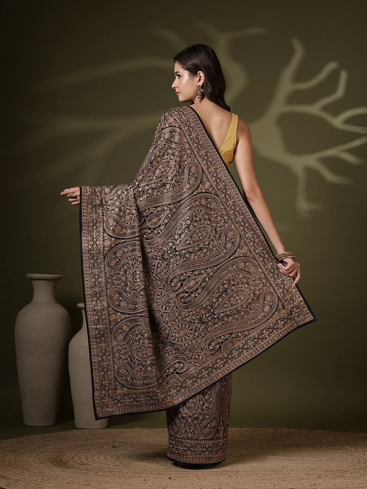 Embroidered Georgette Saree