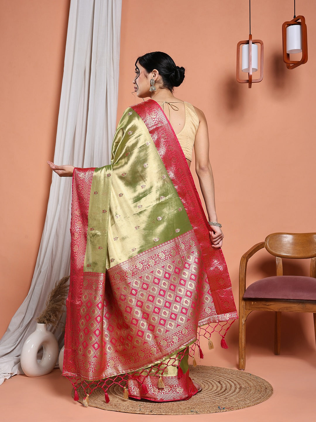Woven Design Tissue Saree