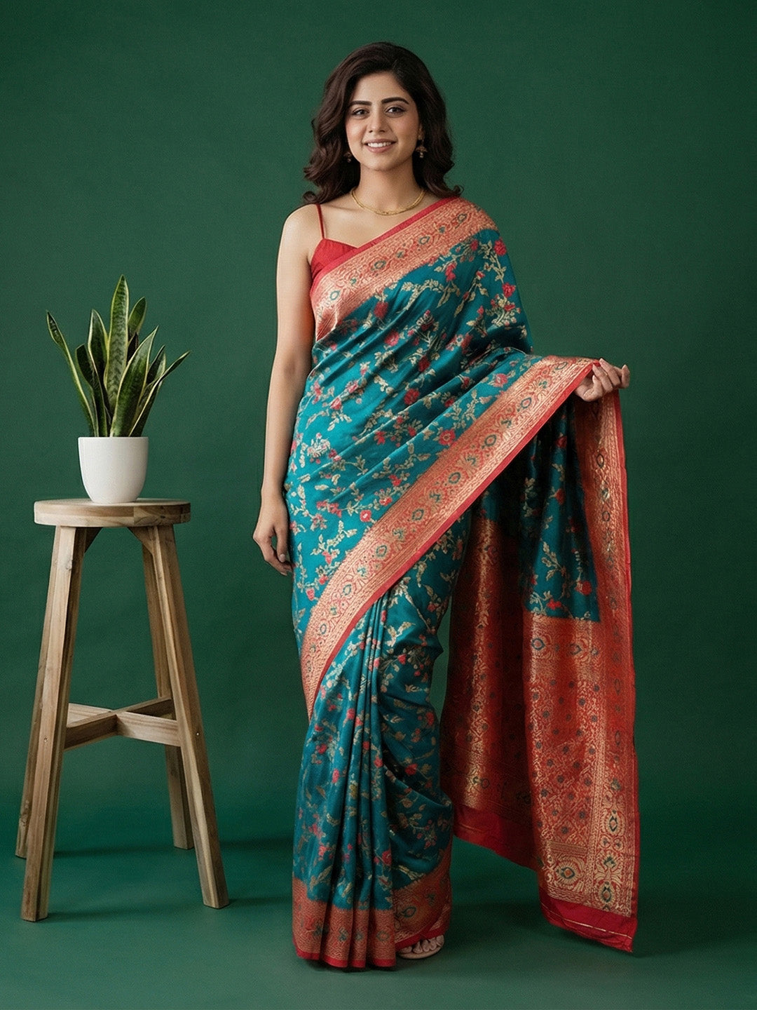 Printed Art Silk Saree