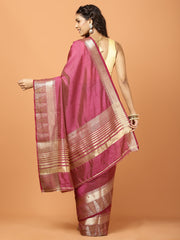 Zari Border Woven Handloom Saree