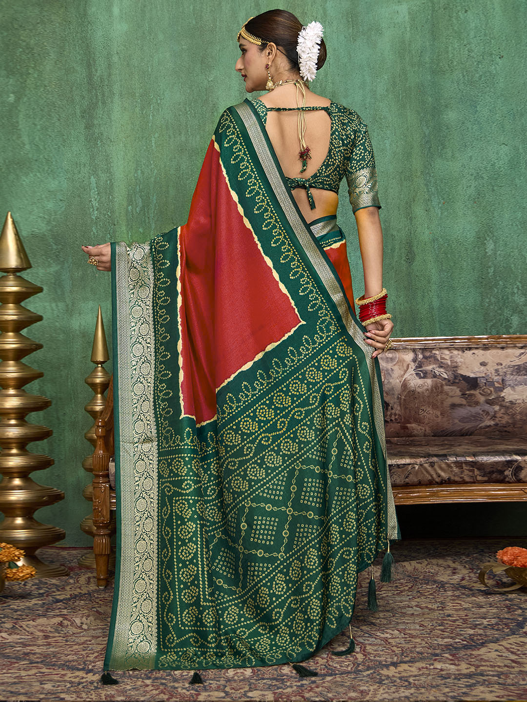Printed Art Silk Saree
