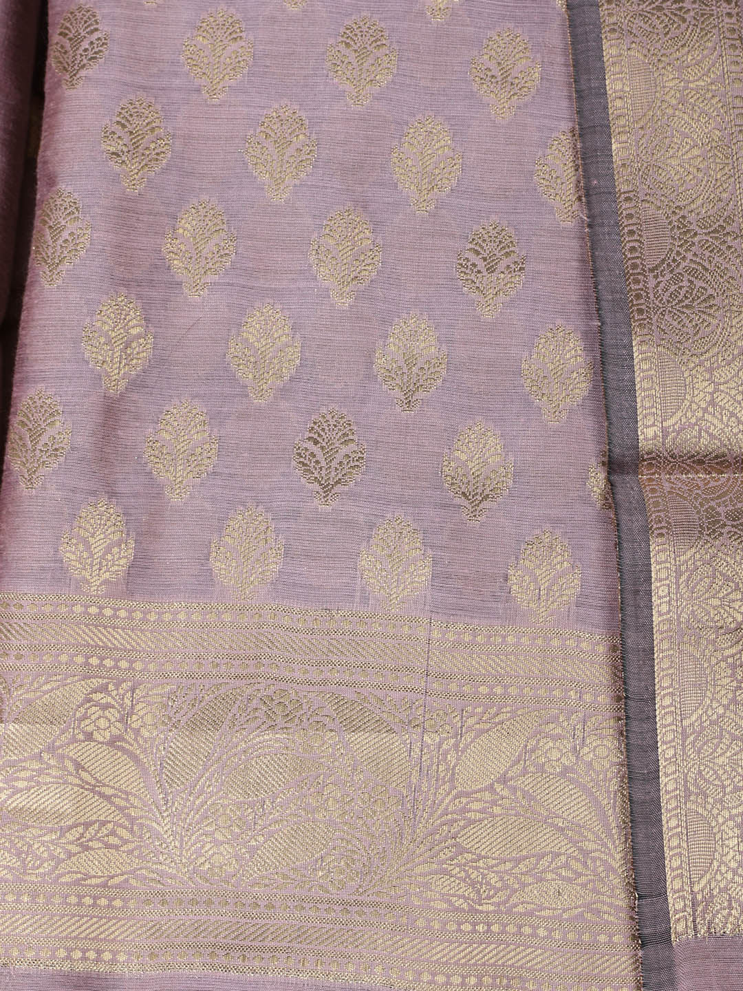 Woven Design Chanderi Unstitched Suit With Pant &amp; Dupatta