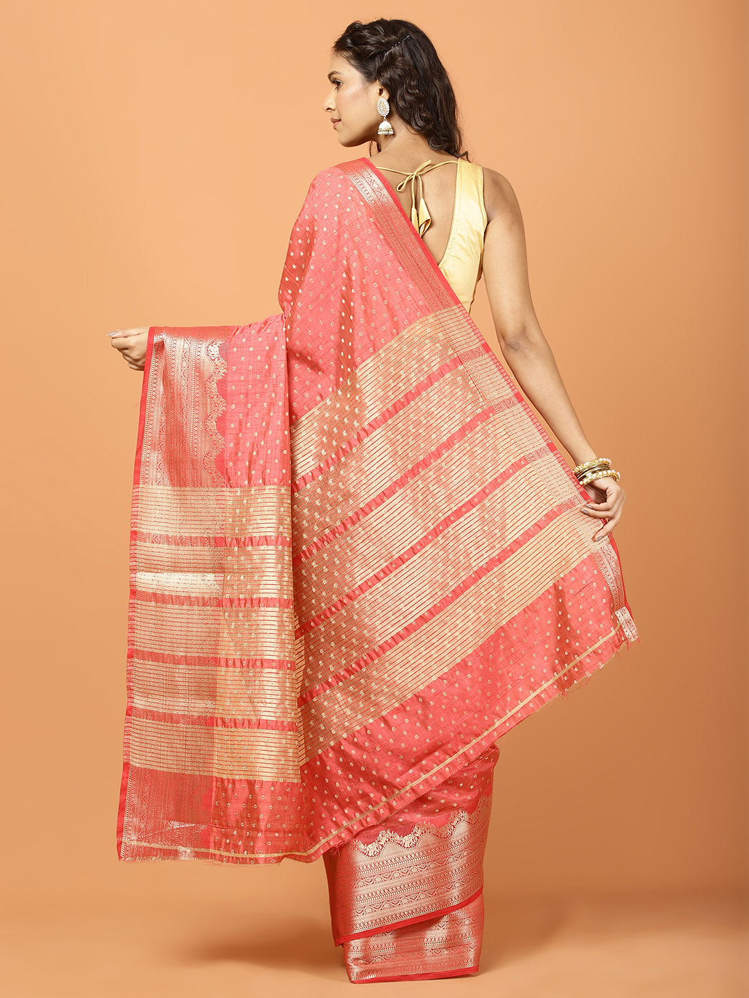 Zari Border Woven Art Silk Saree
