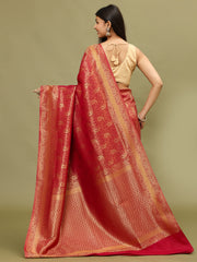 Zari Jaal Woven Handloom Saree