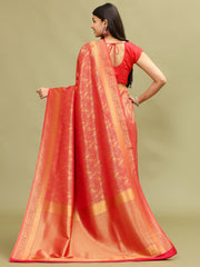 Zari Jaal Woven Handloom Saree