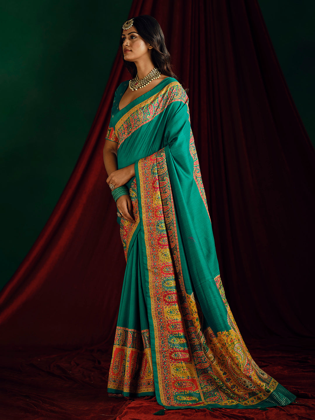 Printed Art Silk Saree