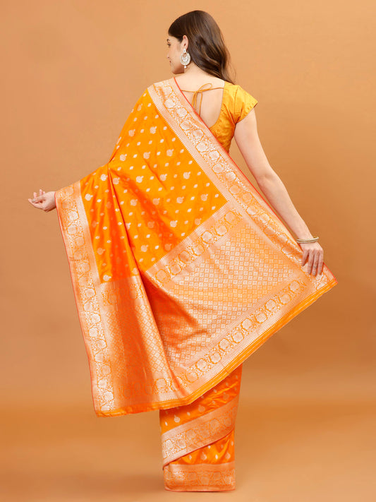 Zari Border Banarasi Woven Saree