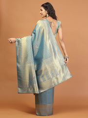 Zari Booti Woven Handloom Saree