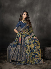 Printed Dola Silk Saree