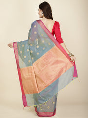 Zari Jaal Woven Cotton Saree