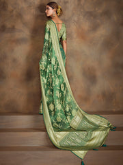 Plain Georgette Saree