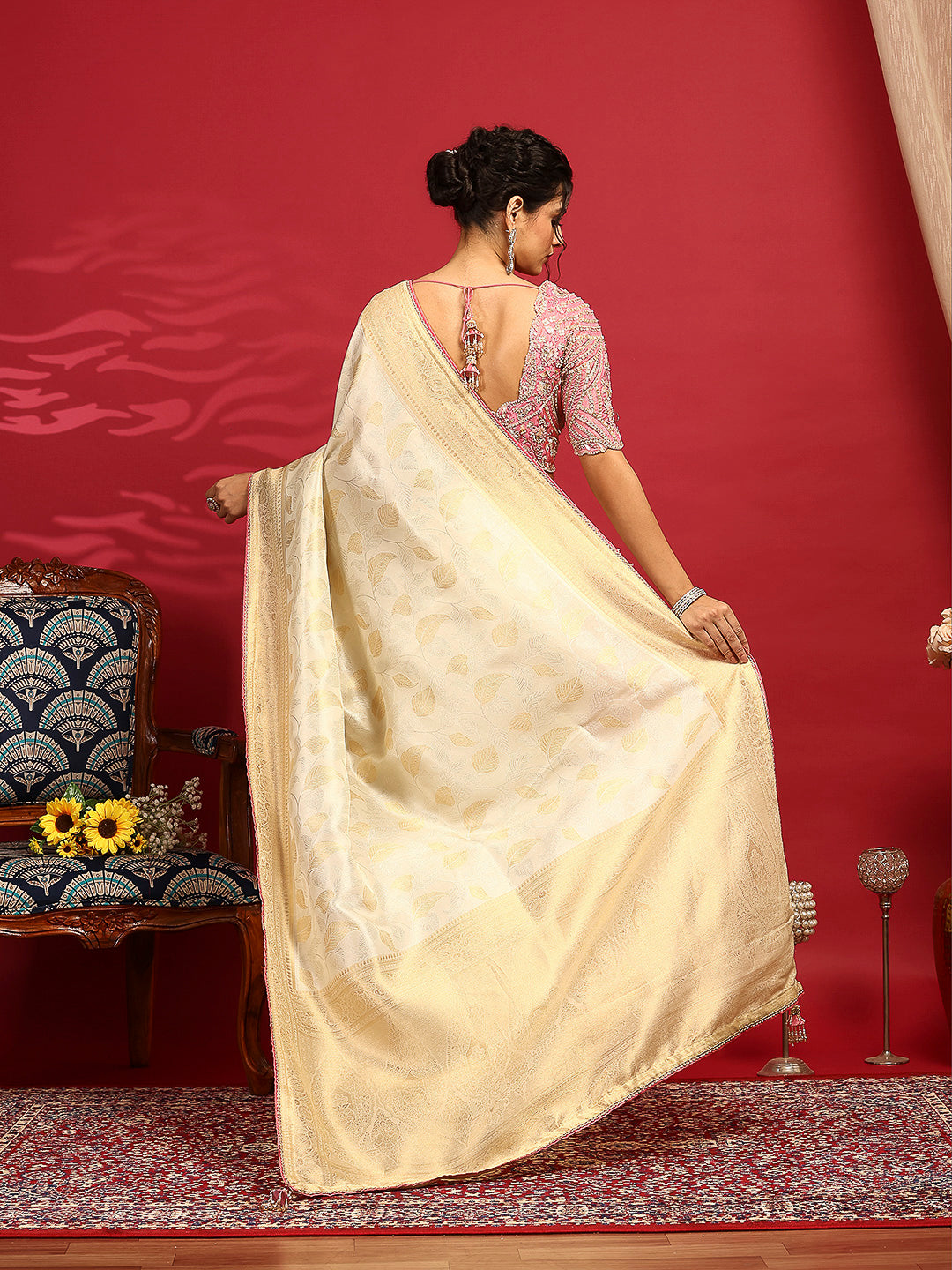 Embroidered Banarasi Saree