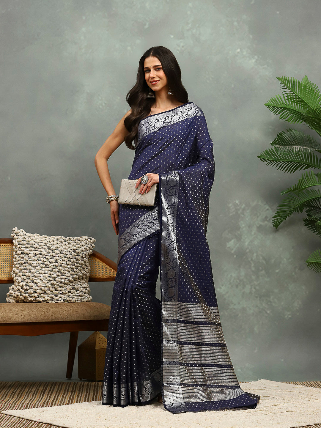 Zaari Border Art Silk Saree