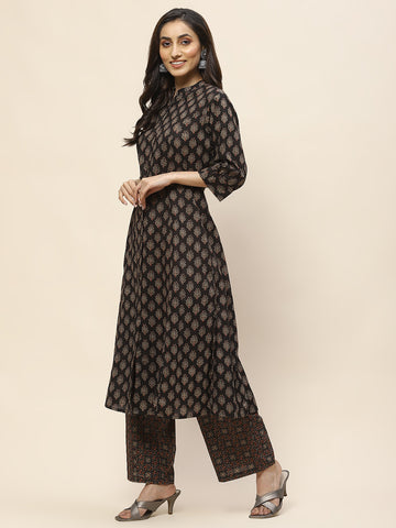 Printed Cotton Kurta Set