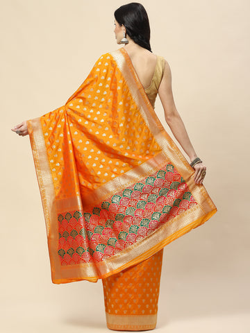 Zari Booti Woven Art Silk Banarsi Saree