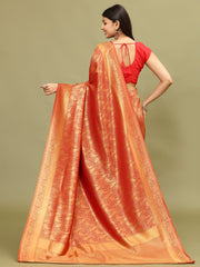 Zari Jaal Woven Handloom Saree