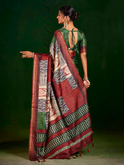 Printed Art Silk Saree